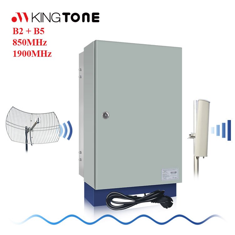 Kingtone Rural Zone Cellphone Signal Booster Telcel Mexico Repetidor B5 Lte 850MHz 5/10/20W Booster Mobile Signal Amplifier 4G